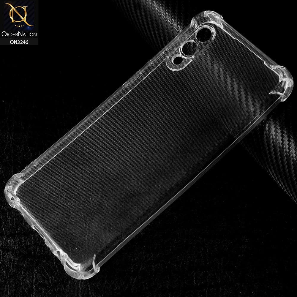 Samsung Galaxy A02 Cover - Transparent - Soft 4D Design Shockproof Silicone Transparent Clear Camera Protection Case