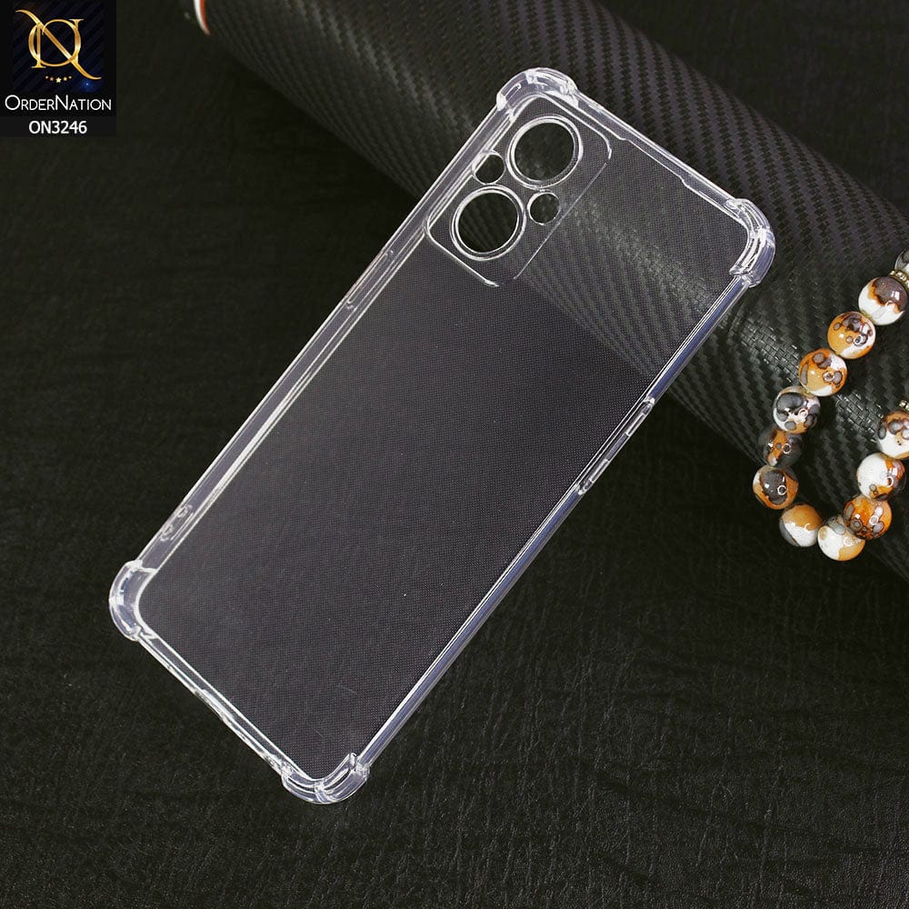 Oppo F21 Pro 5G Cover - Soft 4D Design Shockproof Silicone Transparent Clear Camera Protection Case