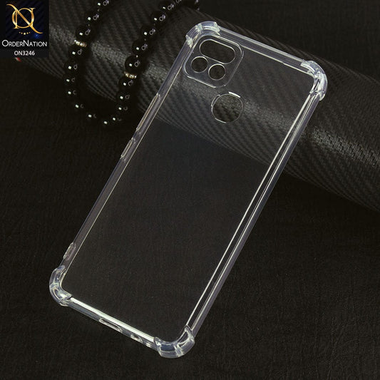 Infinix Hot 10i Cover - Transparent - Soft 4D Design Shockproof Silicone Transparent Clear Case