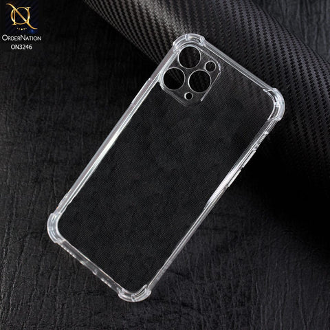 iPhone 11 Pro Cover - Transparent - Soft 4D Design Shockproof Silicone Transparent Clear Case