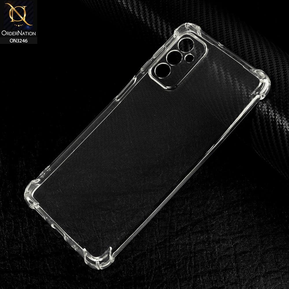 Samsung Galaxy M52 5G Cover - Transparent - Soft 4D Design Shockproof Silicone Transparent Clear Camera Protection Case