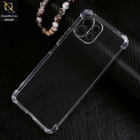 Xiaomi Mi 11 Lite Cover - Soft 4D Design Shockproof Silicone Transparent Clear Camera Protection Case