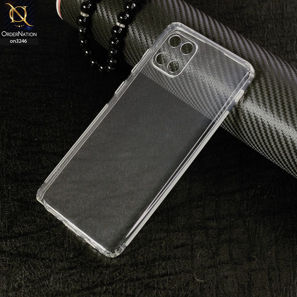 Samsung M60S Cover - Transparent - Soft 4D Design Shockproof Silicone Transparent Clear Case