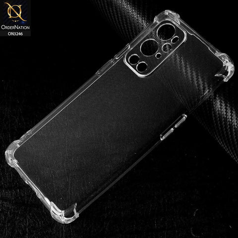 OnePlus 9 Pro Cover - Soft 4D Design Shockproof Silicone Transparent Clear Camera Protection Case