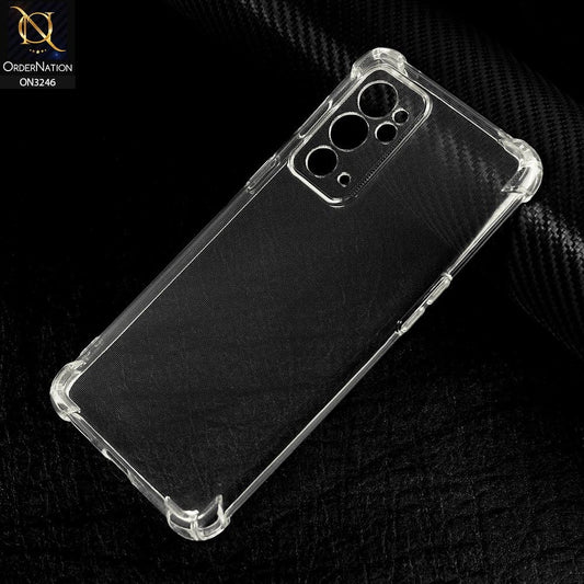 OnePlus 9RT 5G Cover - Soft 4D Design Shockproof Silicone Transparent Clear Camera Protection Case