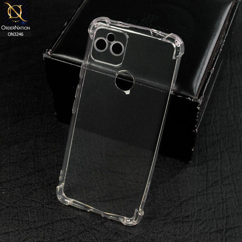 Google Pixel 5a 5G Cover - Transparent - Soft 4D Design Shockproof Silicone Transparent Clear Camera Protection Case