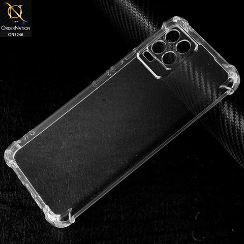 Realme 8 Cover - Transparent - Soft 4D Design Shockproof Silicone Transparent Clear Camera Protection Case