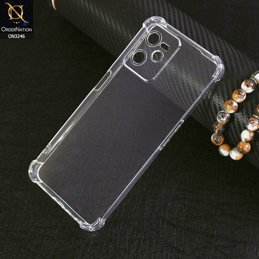 Realme C35 Cover - Soft 4D Design Shockproof Silicone Transparent Clear Camera Protection Case