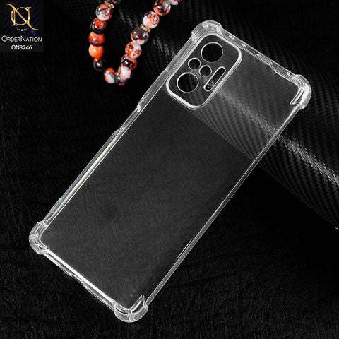 Xiaomi Redmi Note 10 Pro 4G Cover - Soft 4D Design Shockproof Silicone Transparent Clear Camera Protection Case