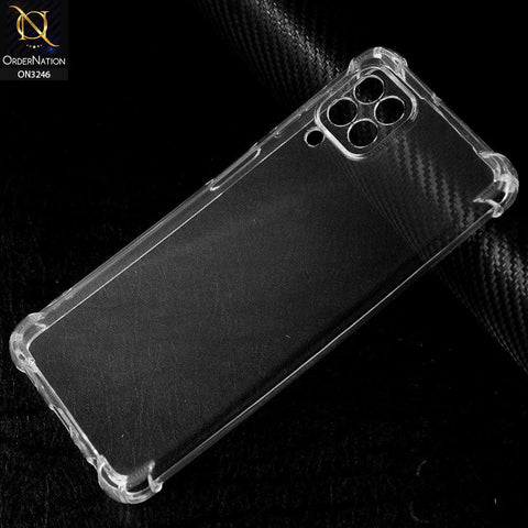 Samsung Galaxy A22 Cover - Transparent - Soft 4D Design Shockproof Silicone Transparent Clear Camera Protection Case