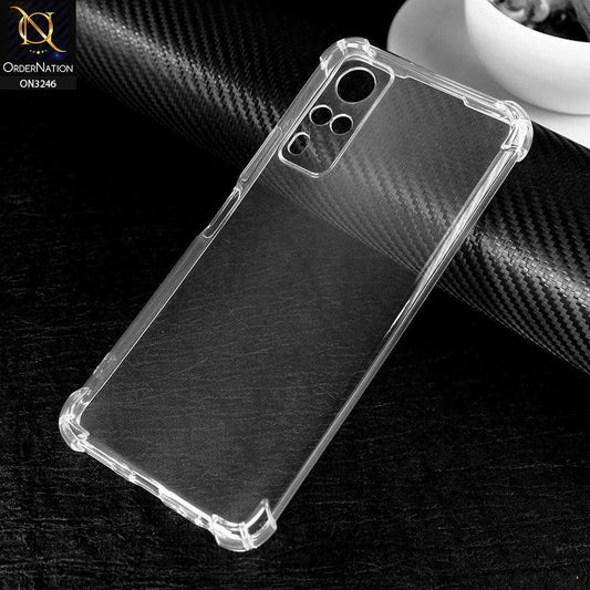 Vivo Y51 (2020 December) Cover - Soft 4D Design Shockproof Silicone Transparent Clear Camera Protection Case