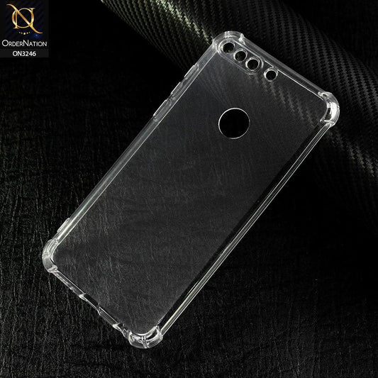 Huawei Y7 Prime 2018 / Y7 2018 Cover - Soft 4D Design Shockproof Silicone Transparent Clear Case