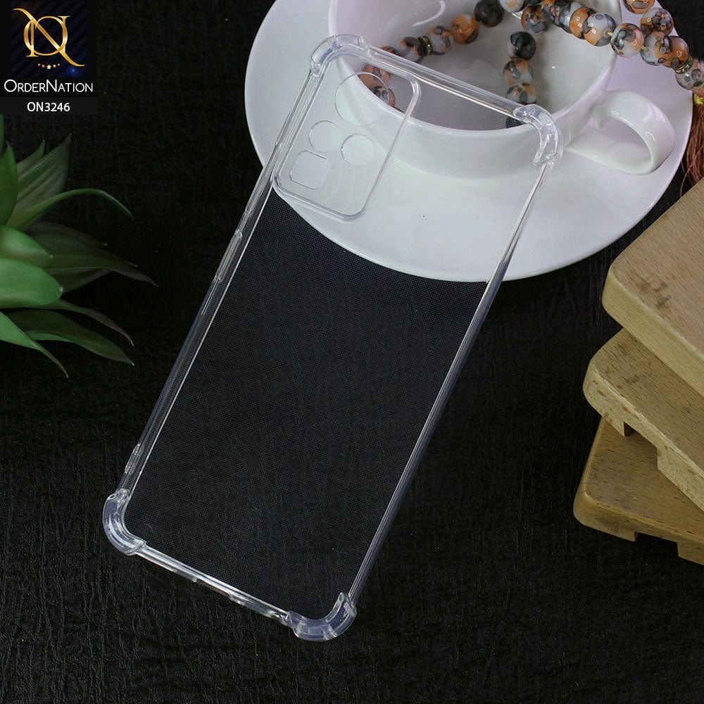 Infinix Zero Xi Cover - Transparent - Soft 4D Design Shockproof Silicone Transparent Clear Camera Protection Case