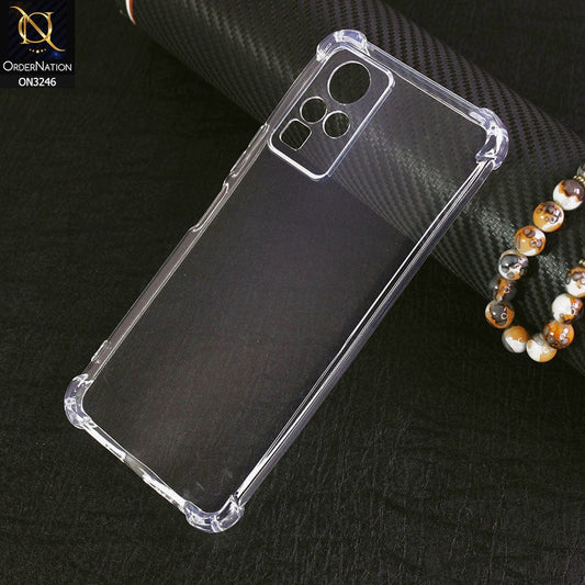 Infinix Zero X Neo Cover - Soft 4D Design Shockproof Silicone Transparent Clear Camera Protection Case