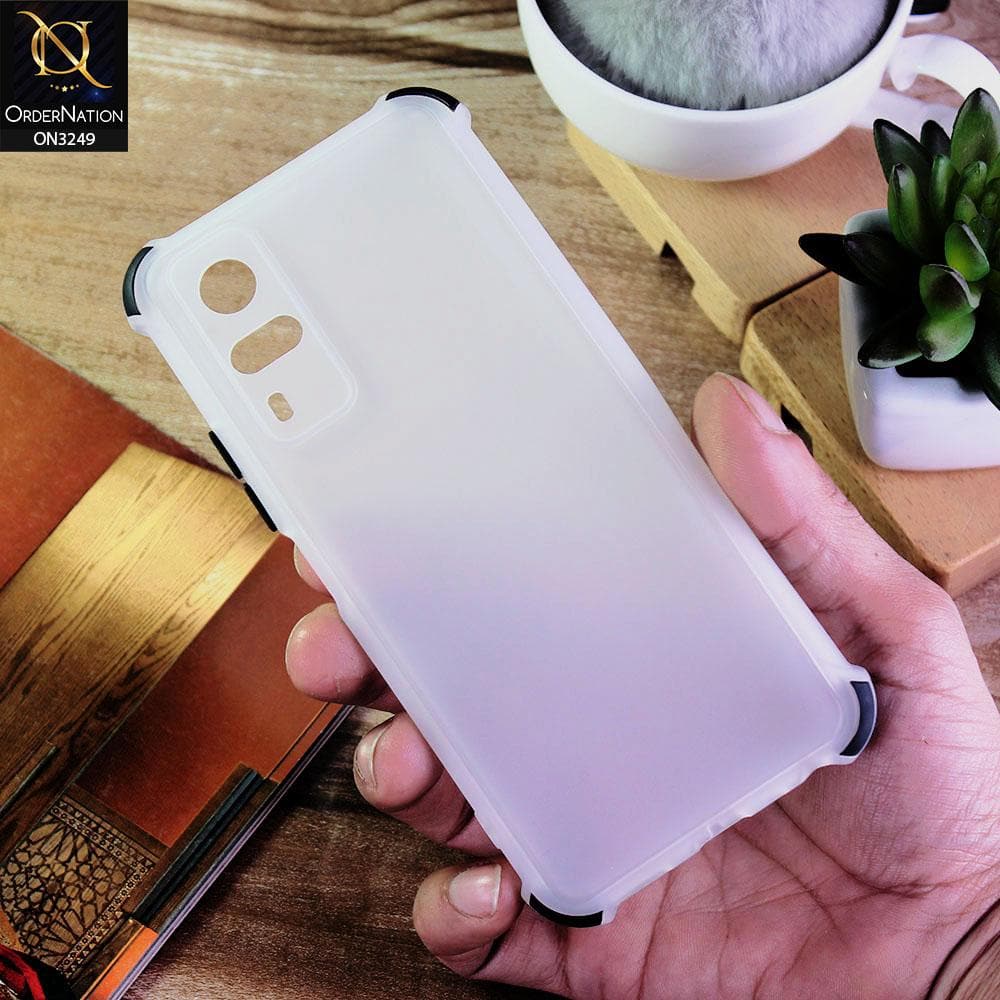 Vivo Y51s Cover - Black - Soft Silicone Semi Transparent Camera Protection Cases