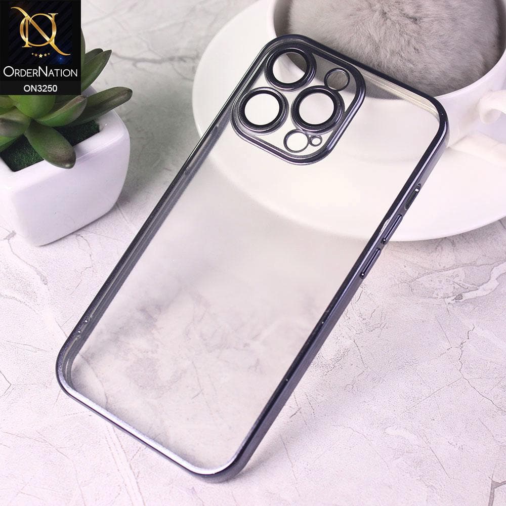 iPhone 13 Pro Cover - Graphite - Semi Transparent Soft Silicone Camera Protection Soft Case