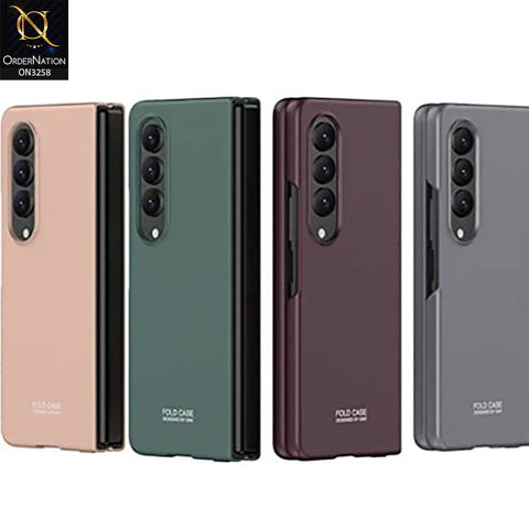 Samsung Galaxy Z Fold 4 5G Cover - Golden - GKK Ultra Thin Anti-Fall Protection Hard Shell Case