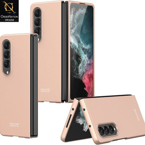 Samsung Galaxy Z Fold 4 5G Cover - Golden - GKK Ultra Thin Anti-Fall Protection Hard Shell Case