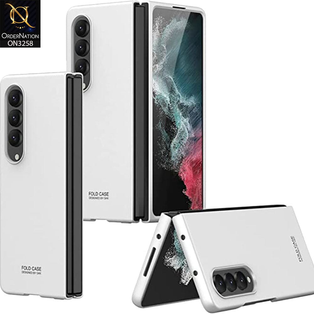 Samsung Galaxy Z Fold 4 5G Cover - Silver - GKK Ultra Thin Anti-Fall Protection Hard Shell Case