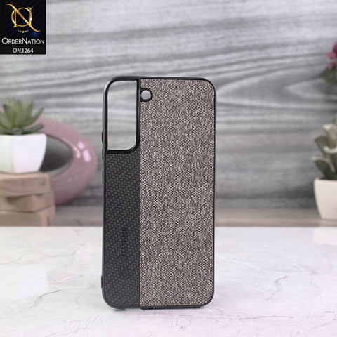 Samsung Galaxy S22 5G Cover - Black - New Dual Tone Fabric Style Soft TPU Case With Camera Protection