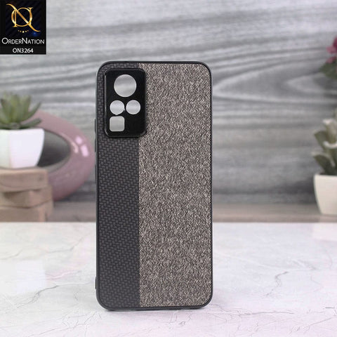 Infinix Zero X Pro Cover - Black - New Dual Tone Fabric Style Soft TPU Case With Camera Protection