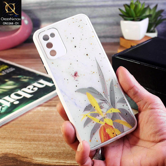 Vivo V20 Cover - Design 1 - Spring Series Foil Glitter Camera Protection Soft Case