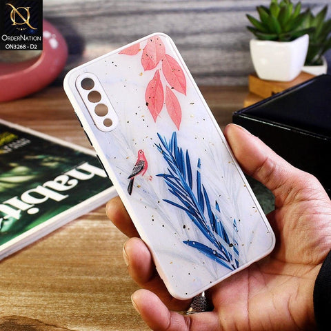 Samsung Galaxy A30s Cover - Design 2 - Spring Series Foil Glitter Camera Protection Soft Case