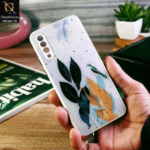 Samsung Galaxy A50s Cover - Design 3 - Spring Series Foil Glitter Camera Protection Soft Case