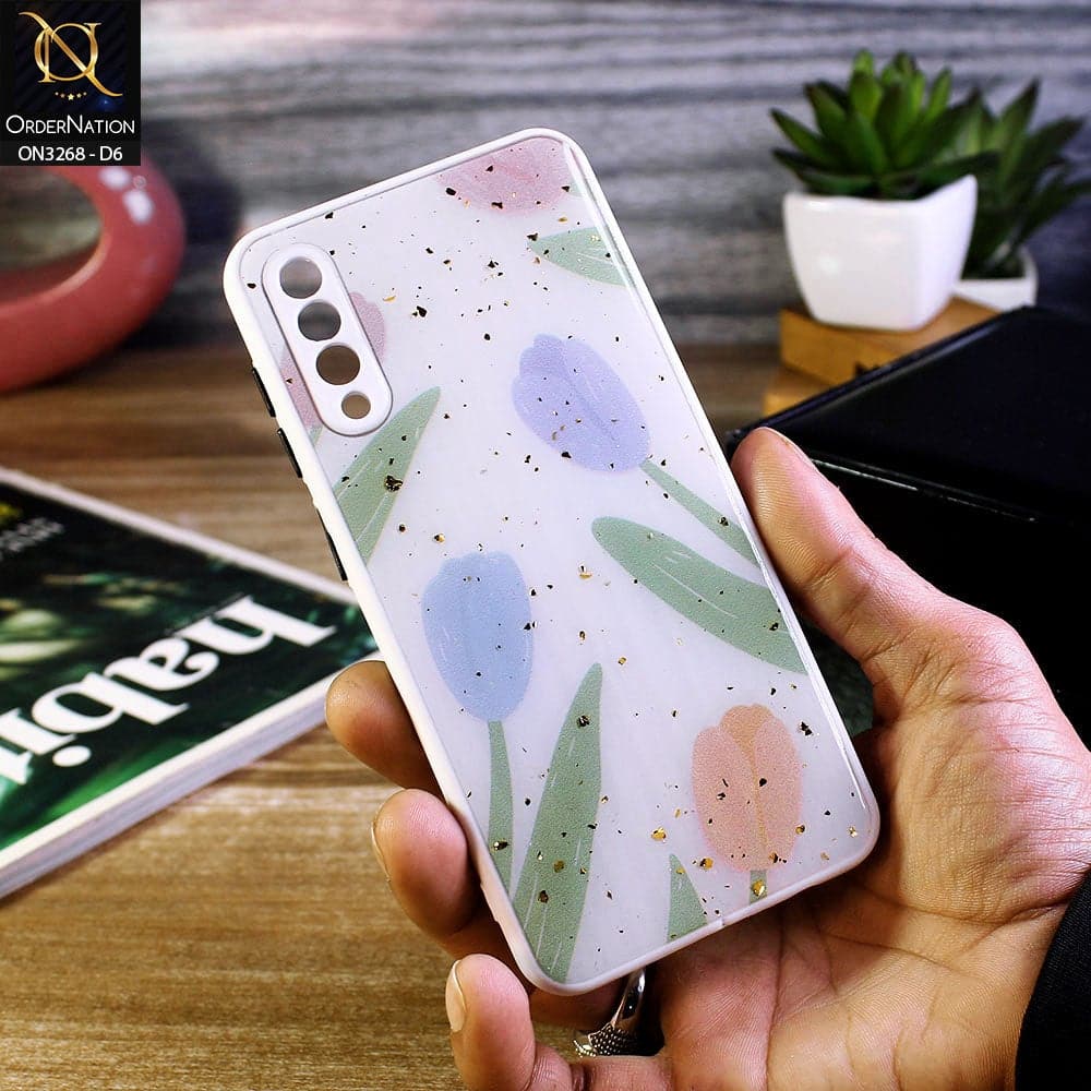 Samsung Galaxy A50 Cover - Design 6 - Spring Series Foil Glitter Camera Protection Soft Case
