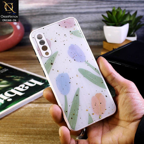 Samsung Galaxy A50 Cover - Design 6 - Spring Series Foil Glitter Camera Protection Soft Case