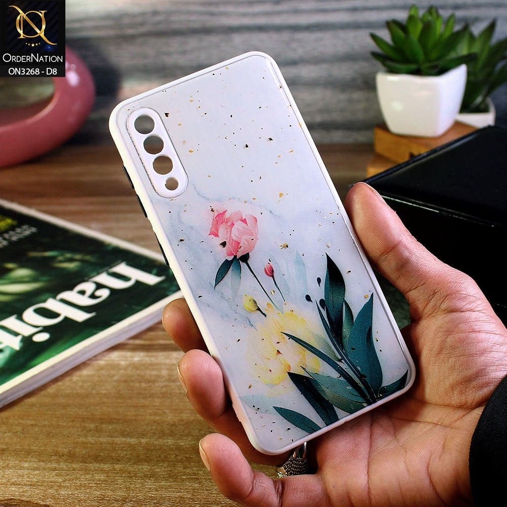 Samsung Galaxy A30s Cover - Design 8 - Spring Series Foil Glitter Camera Protection Soft Case
