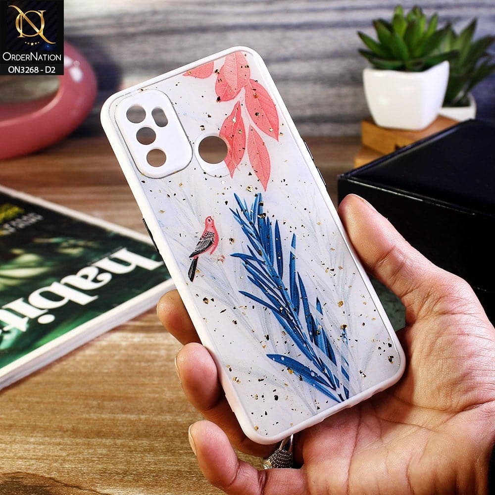 Oppo A53s Cover - Design 2 - Spring Series Foil Glitter Camera Protection Soft Case