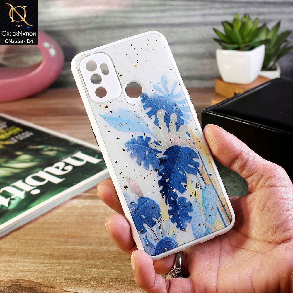Oppo A53 Cover - Design 4 - Spring Series Foil Glitter Camera Protection Soft Case