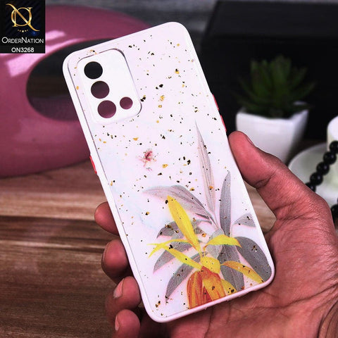 Oppo A74 Cover - Design 1 - Spring Series Foil Glitter Camera Protection Soft Case