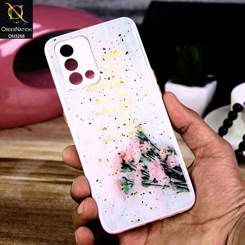 Oppo A74 Cover - Design 5 - Spring Series Foil Glitter Camera Protection Soft Case