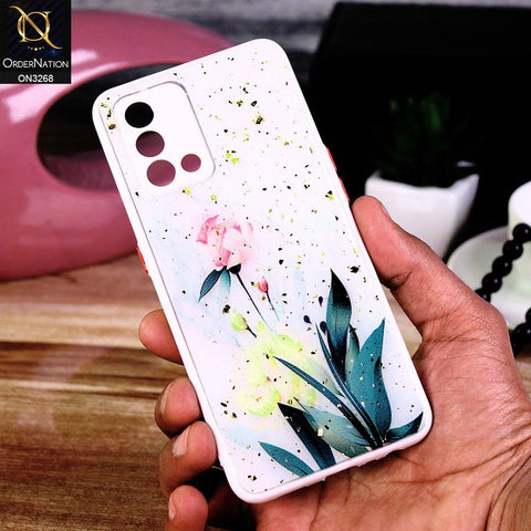 Oppo A74 Cover - Design 8 - Spring Series Foil Glitter Camera Protection Soft Case