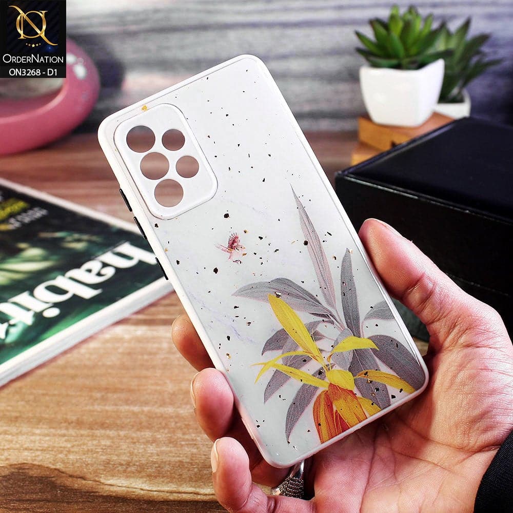 Samsung Galaxy A52 Cover - Design 1 - Spring Series Foil Glitter Camera Protection Soft Case