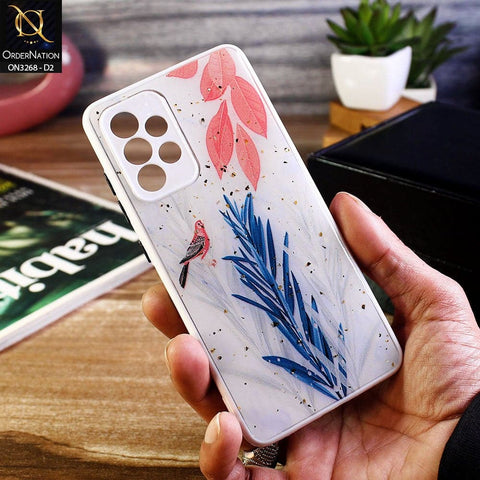 Samsung Galaxy A52 Cover - Design 2 - Spring Series Foil Glitter Camera Protection Soft Case