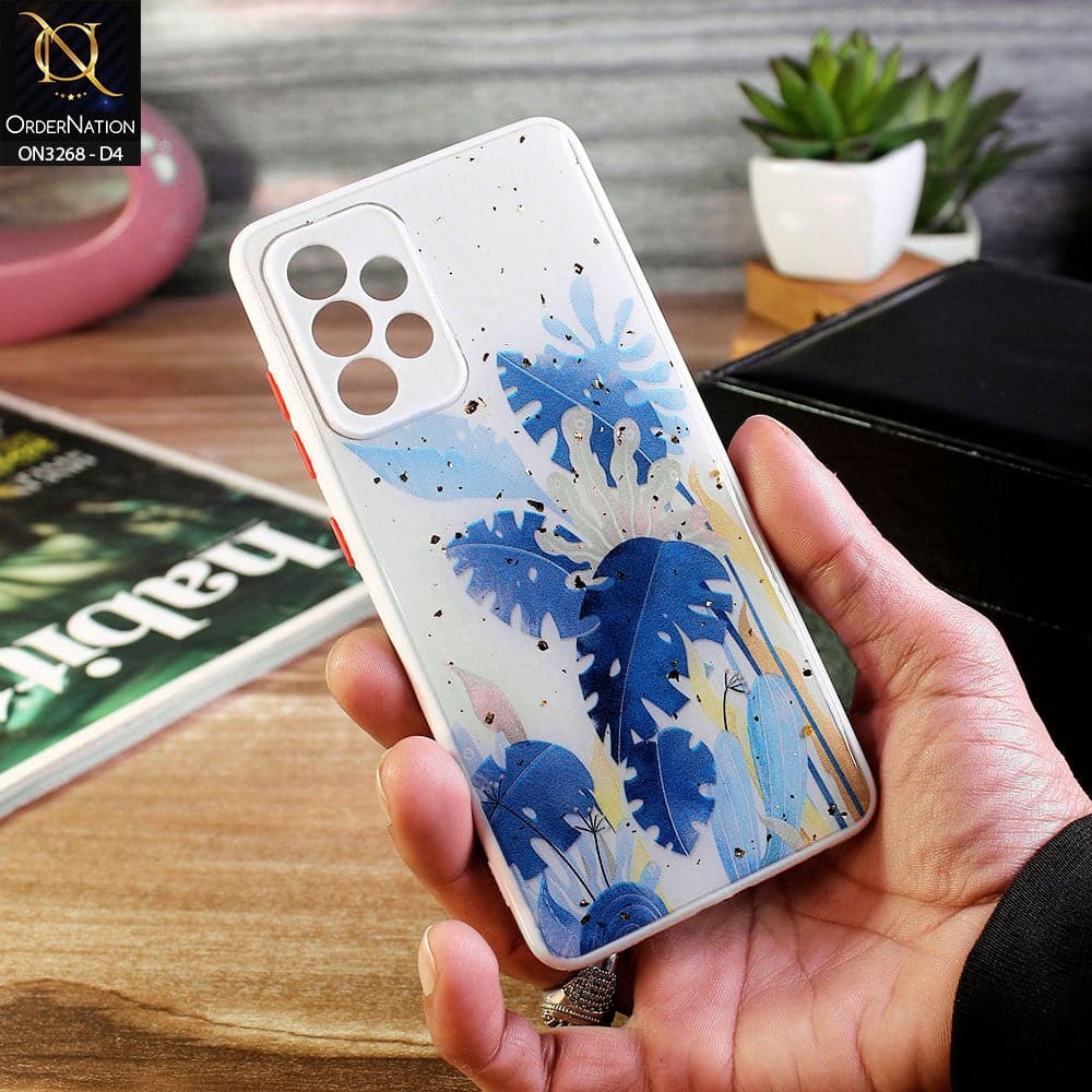 Samsung Galaxy A52s 5G Cover - Design 4 - Spring Series Foil Glitter Camera Protection Soft Case
