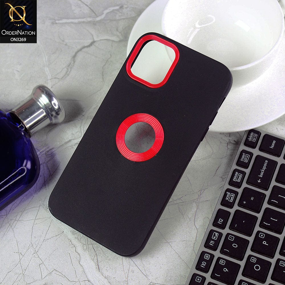iPhone 11 Cover - Black Design1 -New Soft Protective Silicone Case with Logo Hole