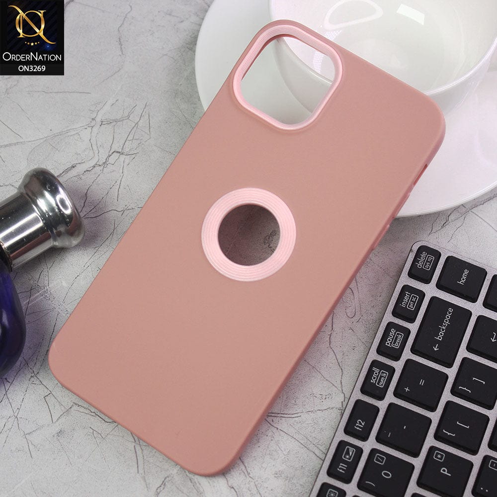 iPhone 11 Cover - Pink - New Soft Protective Silicone Case with Logo Hole