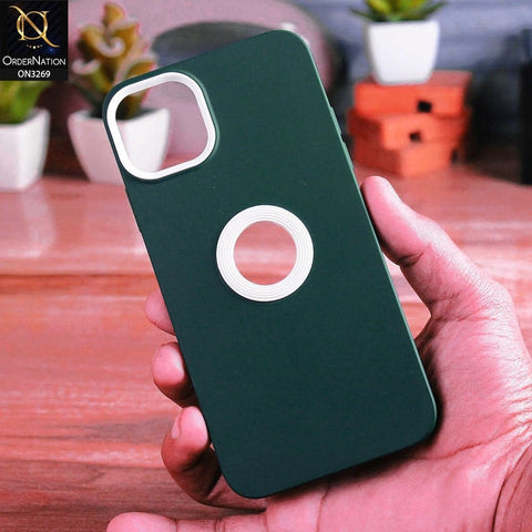 iPhone 11 Pro Max Cover - Green - New Soft Protective Silicone Case with Logo Hole