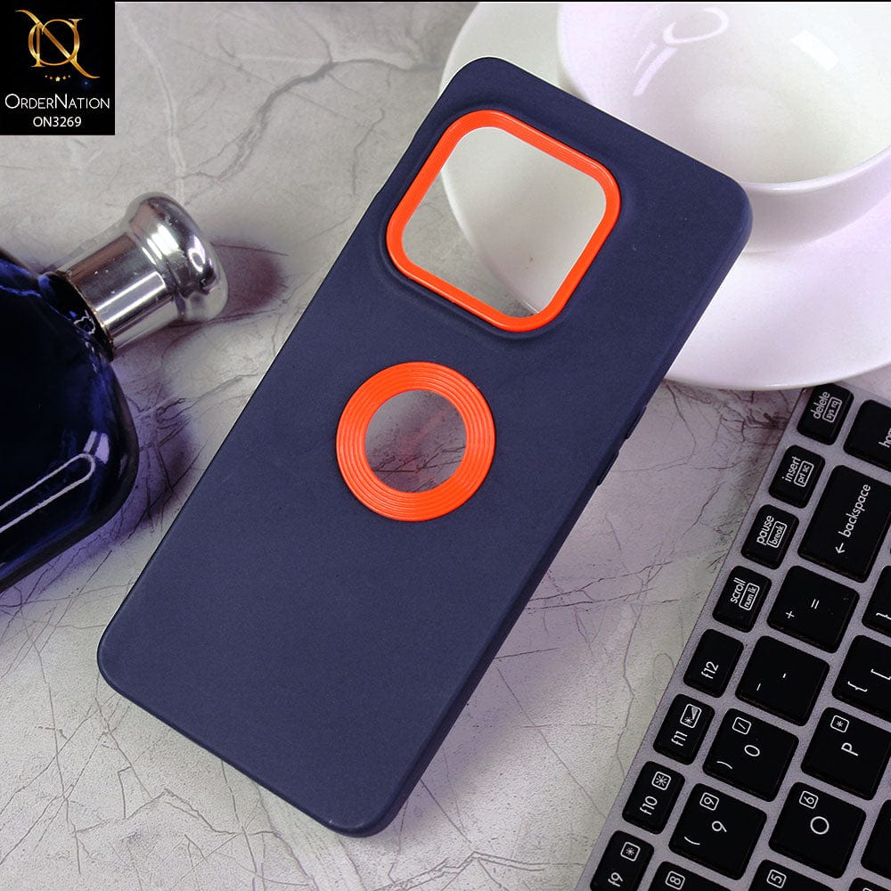 OnePlus 10 Pro Cover - Blue -New Soft Protective Silicone Case with Logo Hole