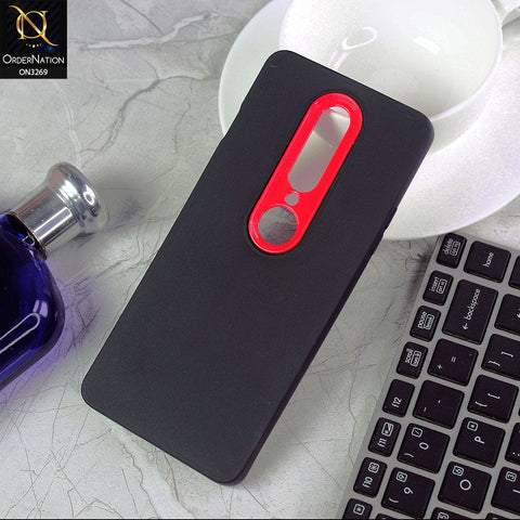 OnePlus 8 4G Cover - Black Design1 -New Soft Protective Silicone Case with Logo Hole