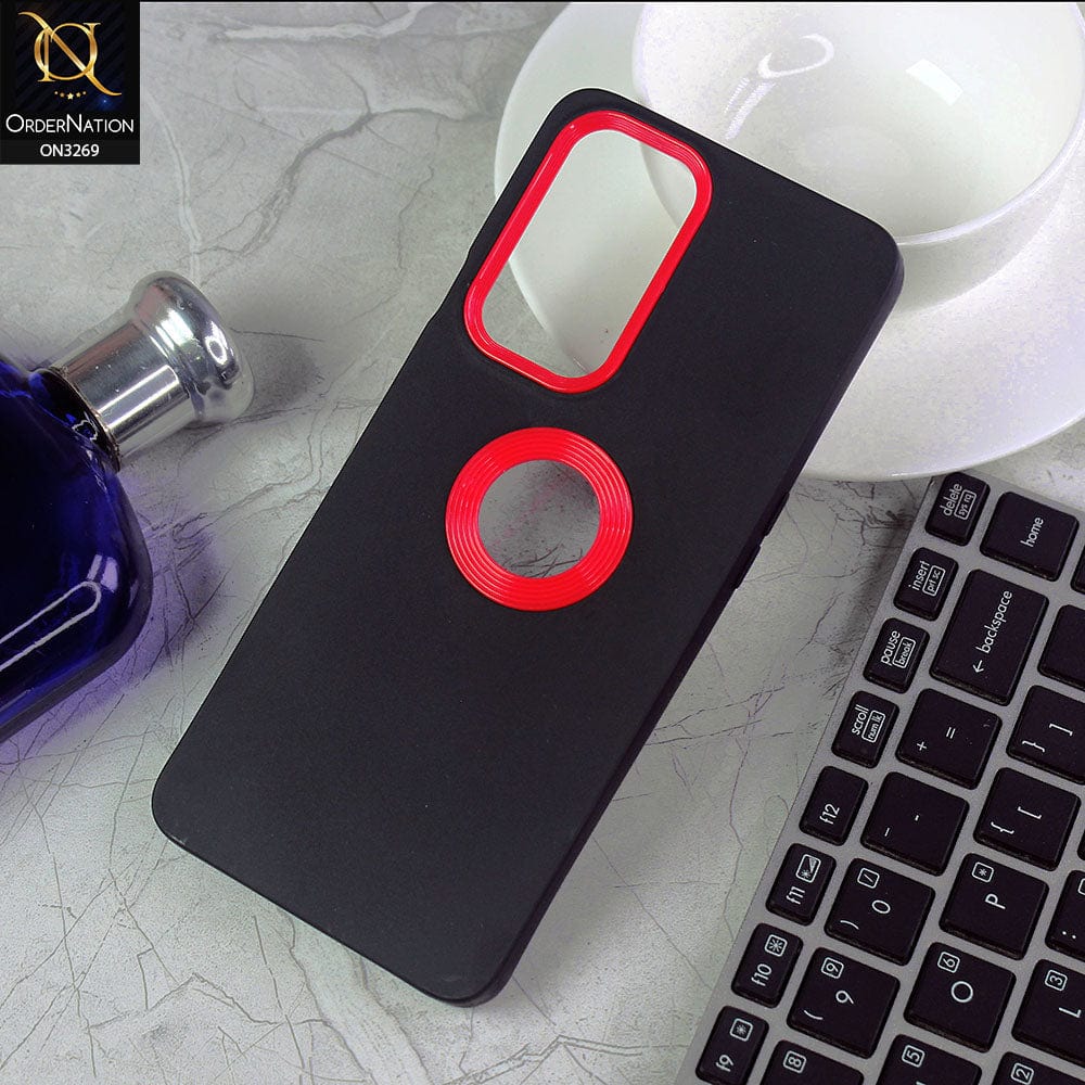 OnePlus 9 Pro Cover - Black Design1 -New Soft Protective Silicone Case with Logo Hole