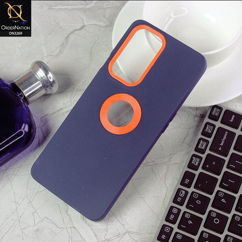 OnePlus 9 Pro Cover - Blue -New Soft Protective Silicone Case with Logo Hole