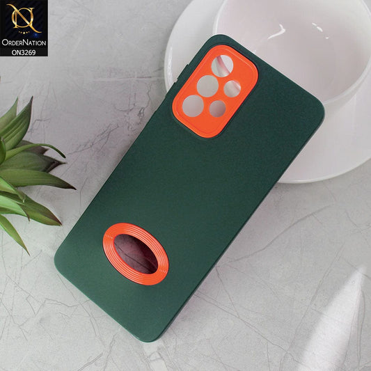 Samsung Galaxy A33 5G Cover - Green - New Soft Protective Silicone Case with Logo Hole