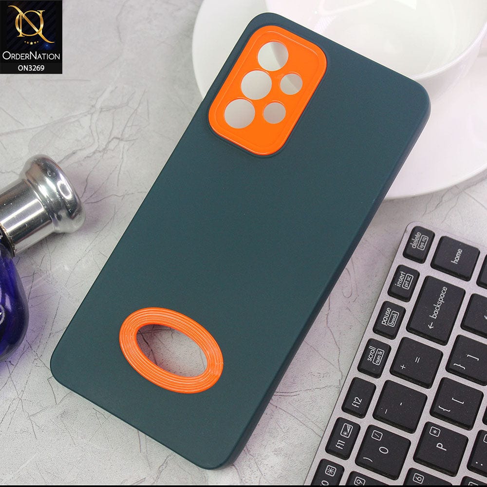 Samsung Galaxy A52s 5G Cover - Green - New Soft Protective Silicone Case with Logo Hole