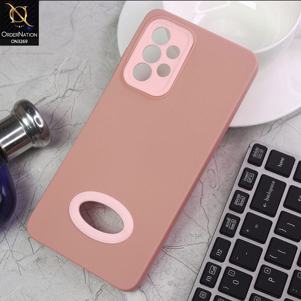 Samsung Galaxy A52s 5G Cover - Pink - New Soft Protective Silicone Case with Logo Hole