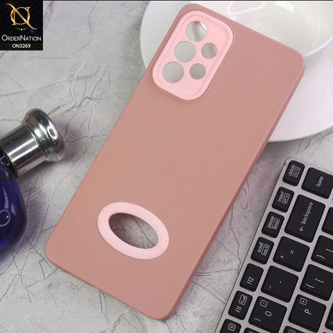 Samsung Galaxy A73 5G Cover - Pink - New Soft Protective Silicone Case with Logo Hole